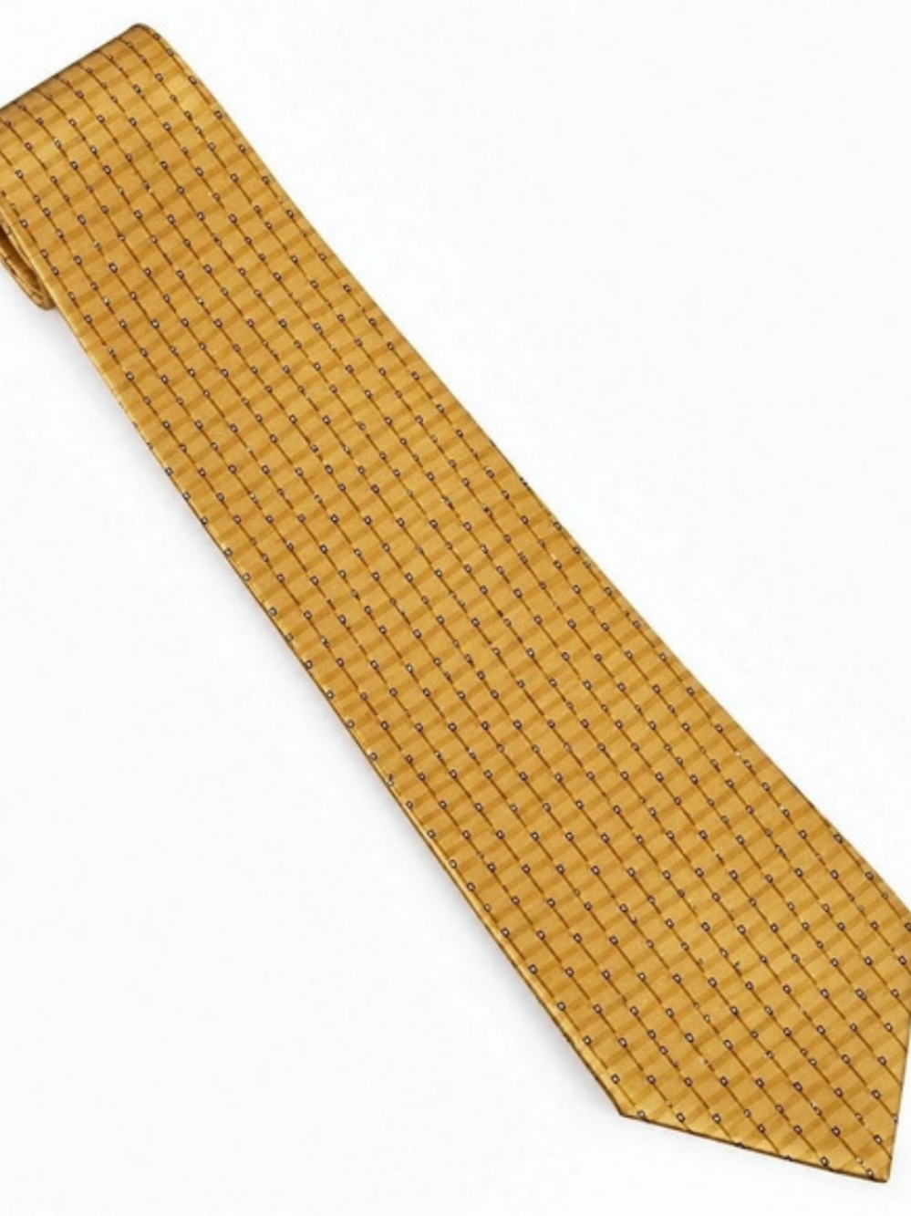 ARROW Geometric Tie in Gold Like New
